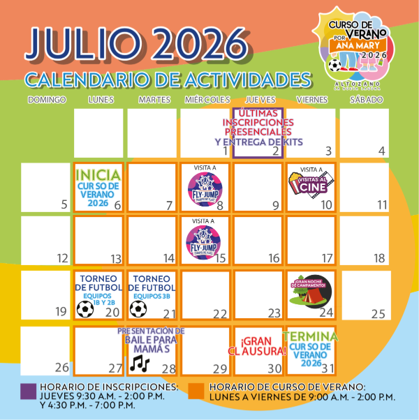 Calendario tercer mes